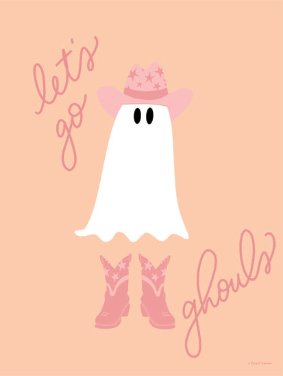 Rachel Nieman RN680 - RN680 - Let's Go Ghouls - 12x16 witch skull potion spider halloween spooky cute illustration purple pink witchcraft from Penny Lane