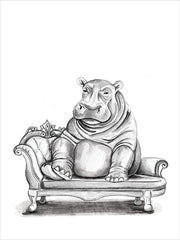 RN720 - Chaise Lounge Hippo - 12x16