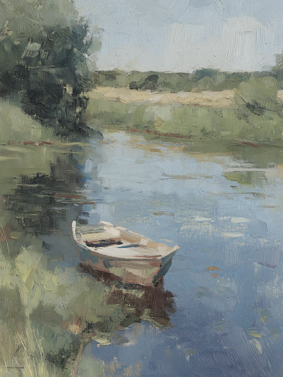 Svetlana Aleinikova SA388 - SA388 - Wild River Skies - 12x16 pastel sky marshland, birds flying over wetlands, dreamy coastal landscape, soft atmospheric clouds, tranquil water reflections, impressionist nature painting from Penny Lane