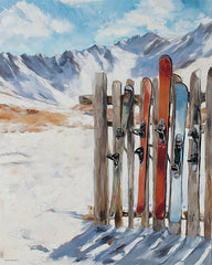 SA417 - Silent Skis - 12x16