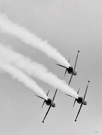 Catch A Star Fine Art STAR300 - STAR300 - Aerial Triad - 12x16 fighter jet, blue angels, aviation, aircraft, runway, military jet, nose view, precision flying, airshow, sky from Penny Lane