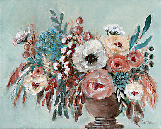 Amanda Hilburn AH132 - AH132 - Dusty Blues - 16x12 Flowers, Greenery, Bouquet, Blooms, Vase, Decorative from Penny Lane