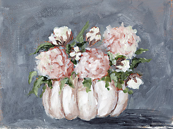 Amanda Hilburn AH137 - AH137 - Hydrangeas for Fall - 16x12 Fall, Flowers, Hydrangeas, Pink Hydrangeas, Pumpkin Vase from Penny Lane