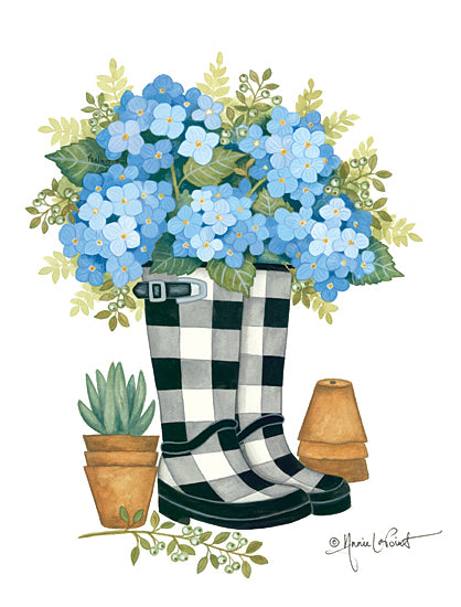 ALP1877 - Hydrangeas Boots - 12x16