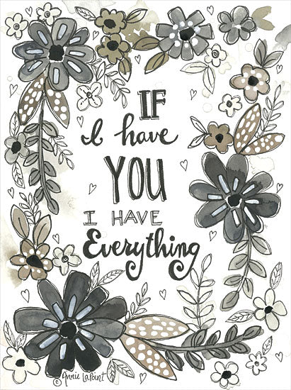 Annie LaPoint ALP2008 - ALP2008 - I Have Everything - 12x16 If I Have You, I Have Everything, Wreath, Flowers, Sepia, Heartfelt from Penny Lane