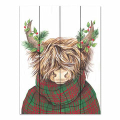 ART1290PAL - Christmas Highland Cow - 12x16