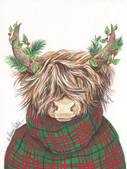 ART1290 - Christmas Highland Cow - 12x16