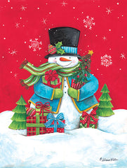 ART1320 - Snowman & Presents - 12x16