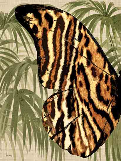 Amber Sterling AS271 - AS271 - Tiger Tropical Butterfly - 12x16 Tropical, Whimsical, Tiger, Butterfly, Trees, Palm Trees, Jungle, Diptych from Penny Lane