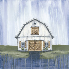 BAKE136 - White Garden Barn - 12x12