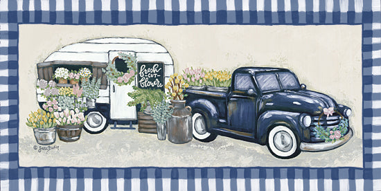 Sara Baker BAKE137 - BAKE137 - Blue Blooms - 20x8 Fresh Cut Flowers, Camper, Truck, For Sale, Flowers, Spring Flowers, Signs from Penny Lane