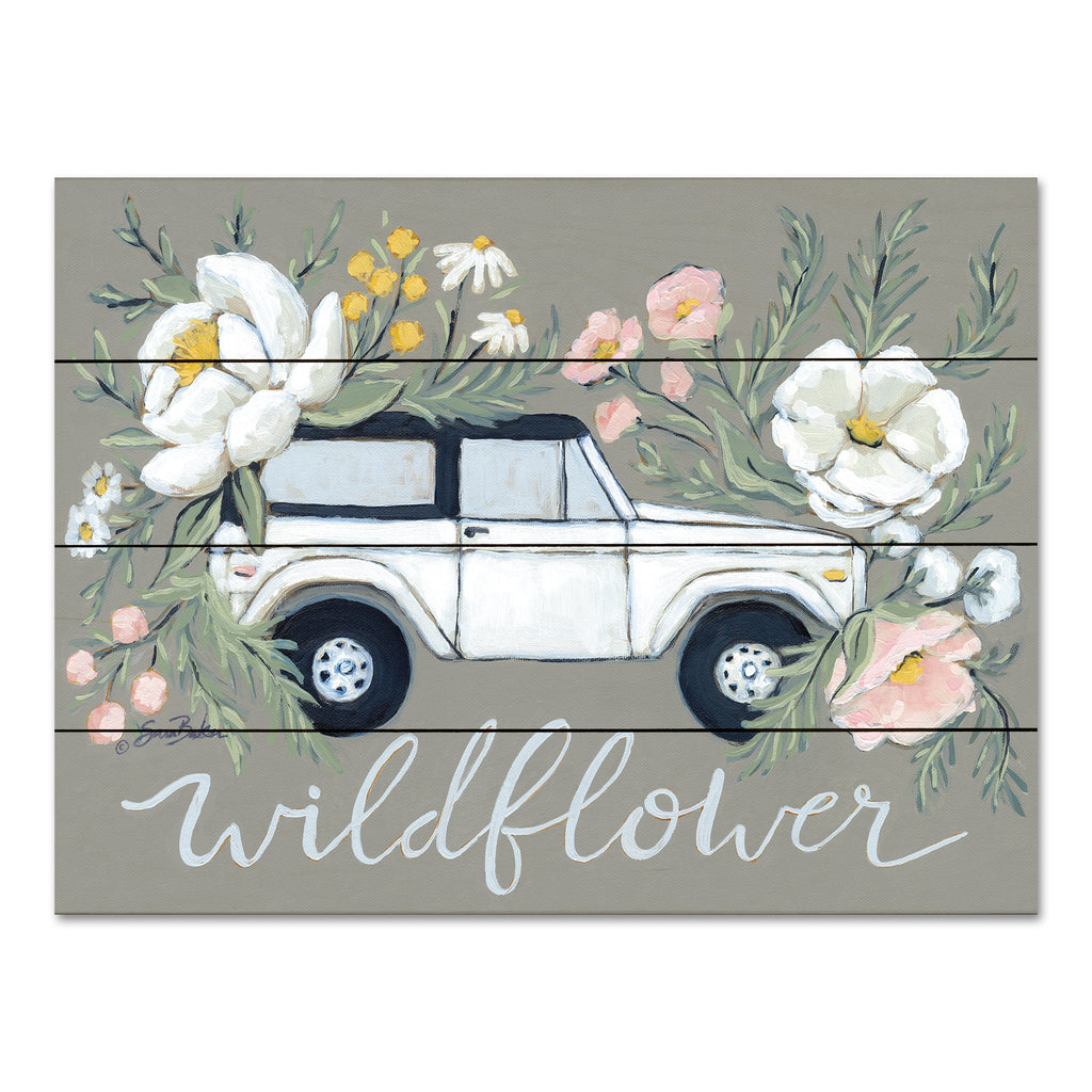 Sara Baker BAKE243PAL - BAKE243PAL - Off Road Wildflower    - 16x12  from Penny Lane