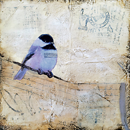 Britt Hallowell BHAR601 - BHAR601 - Sorting It Out 2 - 12x12 Abstract, Birds, Blue Bird, Spring, Textured Art, Spring, Patterns from Penny Lane