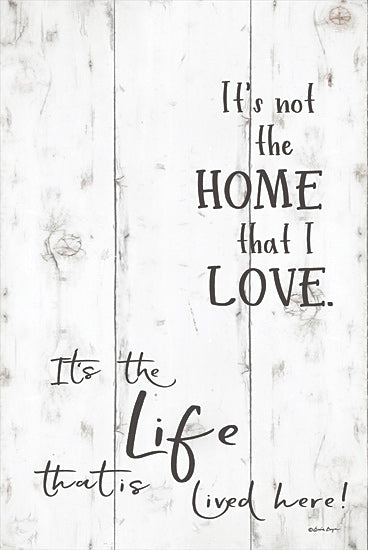 Susie Boyer BOY494 - BOY494 - The Life that is Lived Here     - 12x18 Signs, Typography, Home that I Love from Penny Lane