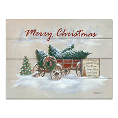 BR519PAL - Merry Christmas Wagon   - 16x12