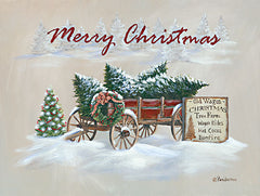 BR519 - Merry Christmas Wagon   - 16x12