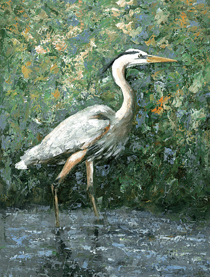 Cloverfield & Co. CC204 - CC204 - Majestic Heron I - 12x16 Coastal, Heron, Lake, Landscape, Coastal Bird, Abstract, Tropical from Penny Lane