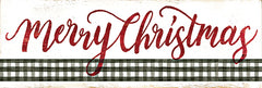 CIN2091A - Merry Christmas Gingham   - 36x12