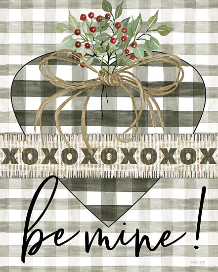 Cindy Jacobs CIN2895 - CIN2895 - Be Mine Heart - 12x16 Be Mine Heart, Buffalo Plaid, XOXO, Love, Valentine's Day, Berries, Greenery, Patterns from Penny Lane