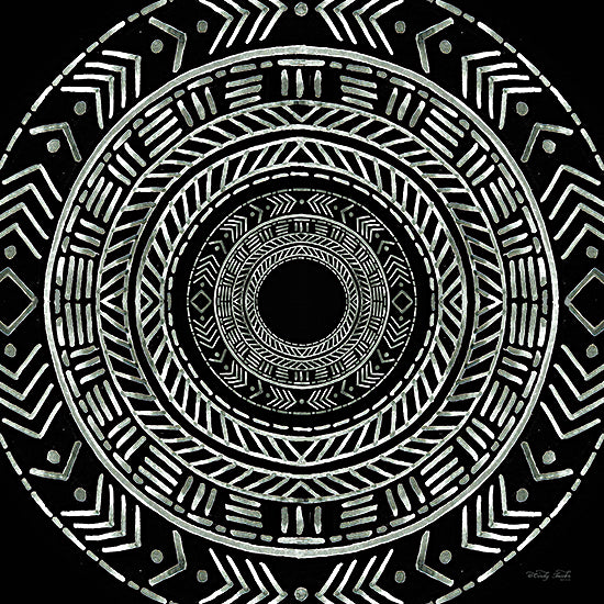 Cindy Jacobs CIN3038 - CIN3038 - Seeing Circles II - 12x12 Abstract, Medallion, Circles, Patterns, Black & White from Penny Lane