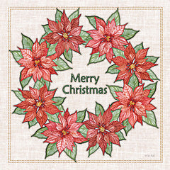 CIN4005 - Embroidered Poinsettias - 12x12