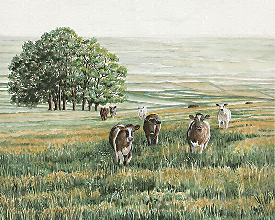 Cindy Jacobs CIN4037 - CIN4037 - Peaceful Pasture - 16x12  Landscape, Cows, Pasture, Trees, Farm Animals, Grazing from Penny Lane