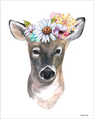 DD1608 - Deer with Flowers - 12x16