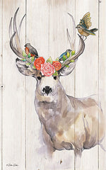 DD1609 - Deer Rose Perch - 12x18