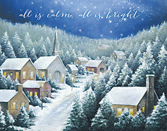 DD1679 - All is Calm Town at Christmas - 16x12