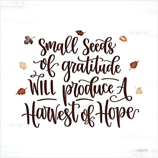 Imperfect Dust DUST1080 - DUST1080 - Harvest of Hope - 12x12 Inspirational, Small Seeds of Gratitude, Typography, Signs, Textual Art, Motivational, Harvest, Fall from Penny Lane