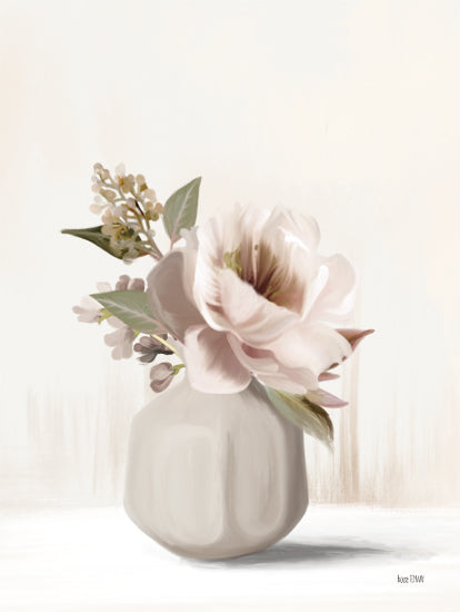 House Fenway FEN1071 - FEN1071 - Tranquil Peony Blossom - 12x16 Flowers, Peonies, Pink Peonies, Bouquet, Vase, Spring, Pink from Penny Lane