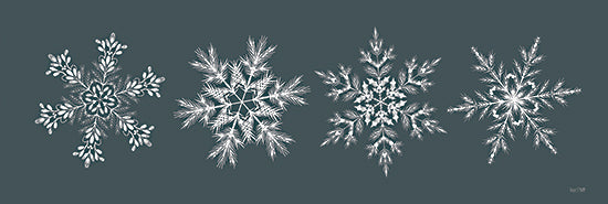 House Fenway FEN1127 - FEN1127 - Blue Christmas Snowflakes Sign - 18x6 Christmas, Holidays, Evergreen Snowflakes, Greenery, Blue Background, Blue & White, Winter from Penny Lane