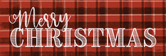 FEN159A - Plaid Merry Christmas - 36x12