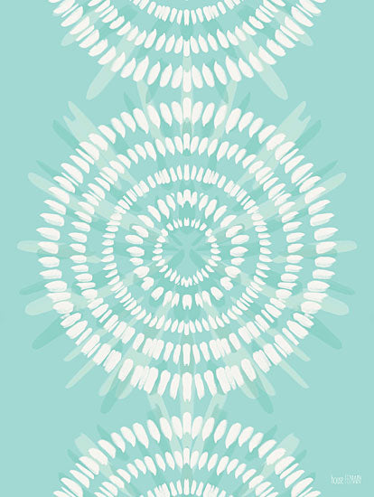 House Fenway FEN645 - FEN645 - Boho Tie-Dye I - 12x16 Tie-Dye, Patterns, Blue & White, Retro, 1970s from Penny Lane