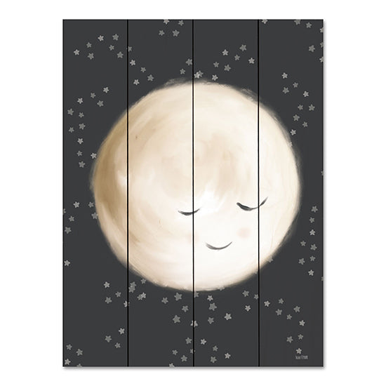 House Fenway FEN728PAL - FEN728PAL - Happy Little Moon II   - 12x16 Moon, Baby, Happy Moon, Night, Diptych from Penny Lane
