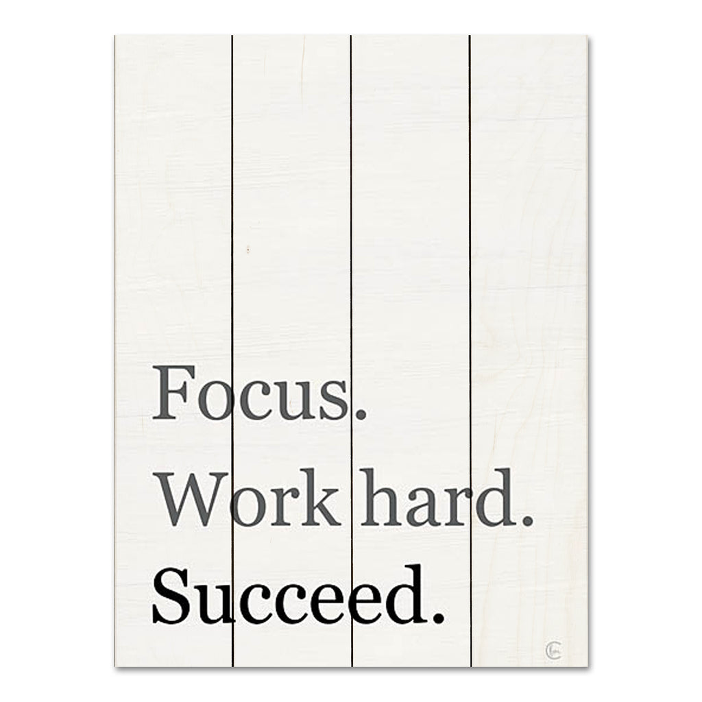 Fearfully Made Creations FMC247PAL - FMC247PAL - Focus, Work Hard, Succeed - 12x16 Motivational, Focus, Work Hard, Succeed, Typography, Signs from Penny Lane