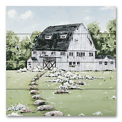 HH200PAL - White Barn in the Field   - 12x12