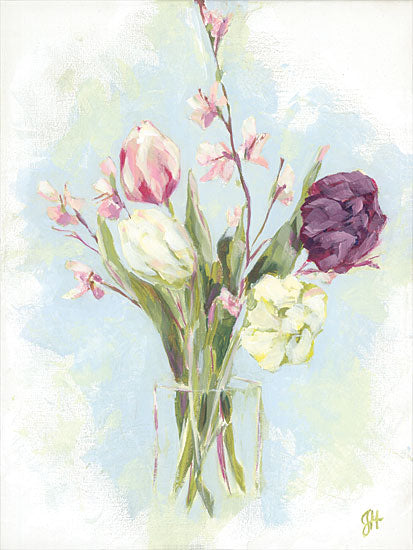 Jennifer Holden HOLD150 - HOLD150 - Flower Farm Bouquet II - 12x16 Flowers, Tulips, Glass Jar, Spring Flowers, Springtime, Country, Bouquet from Penny Lane