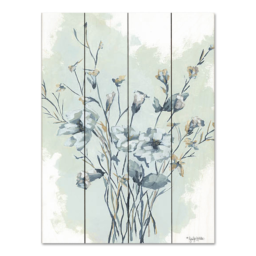 Jennifer Holden HOLD161PAL - HOLD161PAL - Calming Cottage Floral - 12x16 Flowers, Blue Flowers, Cottage/Country, Neutral Palette from Penny Lane