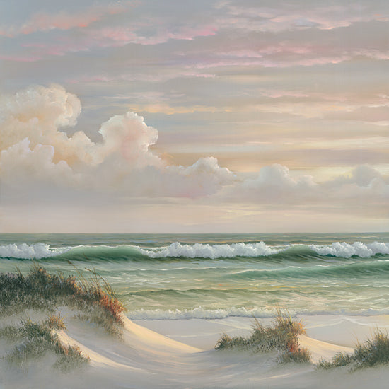 Georgia Janisse JAN252 - JAN252 - Coastal Dusk I - 12x12 Ocean, Waves, Coast, Sand, Sea, Landscape, Clouds from Penny Lane