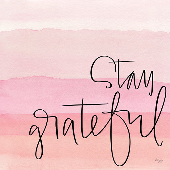 Jaxn Blvd. JAXN639 - JAXN639 - Stay Grateful    - 12x12 Stay Grateful, Ombre, Pink, Motivational, Signs, Typography from Penny Lane