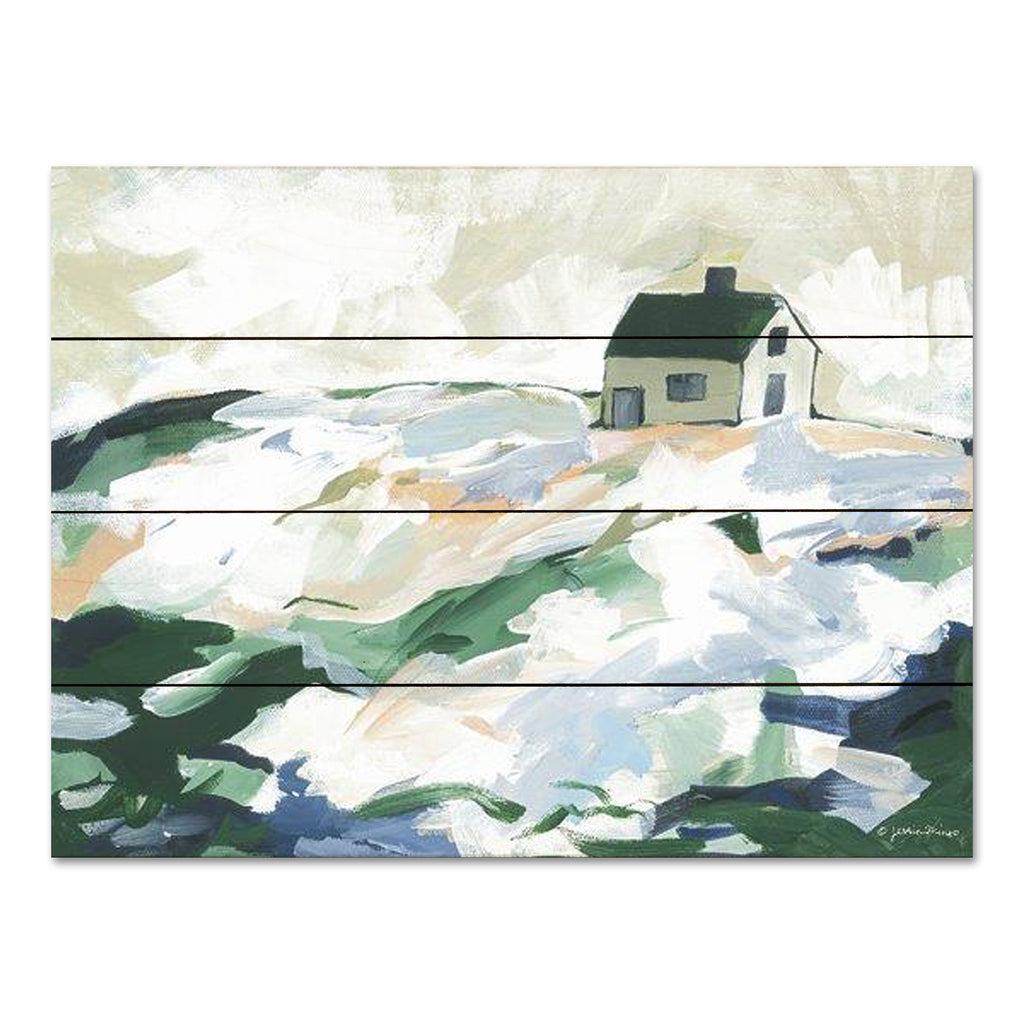 Jessica Mingo JM472PAL - JM472PAL - Along the Irish Coast - 16x12 Abstract, Landscape, House, Green from Penny Lane