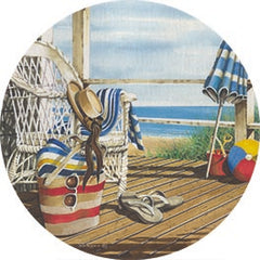 JR398RP - Back from the Beach - 18x18