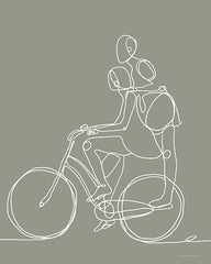 KAM162 - Friend on a Bike - 12x16