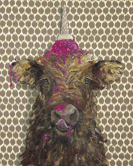 Kamdon Kreations KAM265 - KAM265 - Cow Lick - 12x16 Cow, Ice Cream, Whimsical from Penny Lane