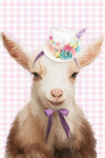 Kamdon Kreations KAM458 - KAM458 - Sweet Kidd - 12x18 Goat, Kidd, Hat, Fashion, Whimsical, Plaid, Children from Penny Lane