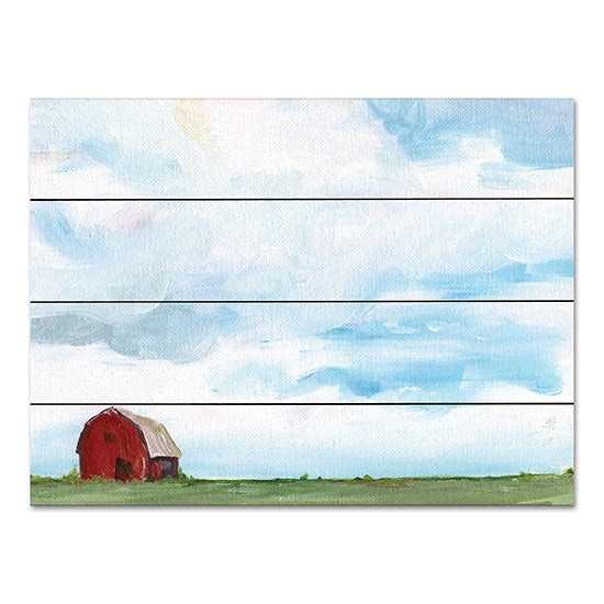 Kamdon Kreations KAM484PAL - KAM484PAL - Farming on the Range - 16x12 Abstract, Barn, Red Barn, Farm, Landscape from Penny Lane