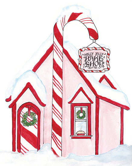 Kamdon Kreations KAM578 - KAM578 - Holly Jolly Bake Shop - 12x16 Christmas, Holidays, Bake Shop, Vintage, Store Front, Winter, Candy Cane, Whimsical from Penny Lane