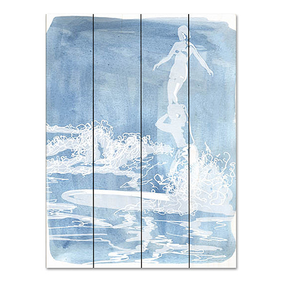 Kamdon Kreations KAM607PAL - KAM607PAL - Akaw - 12x16 Surfing, Summer, Blue & White, Abstract, Coastal from Penny Lane