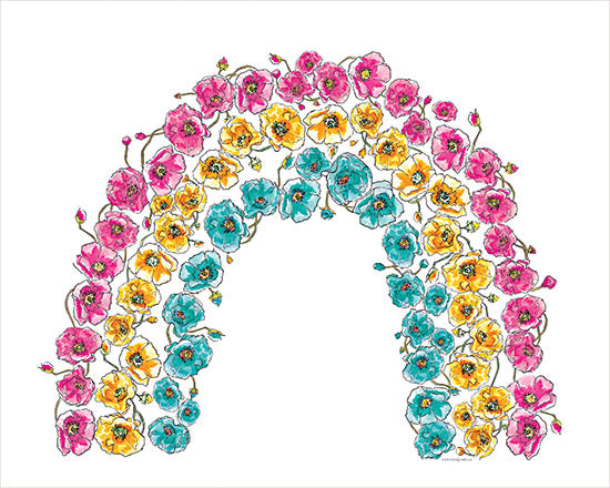 Kamdon Kreations KAM676 - KAM676 - Over the Garden - 16x12 Flowers, Arch, Garden, Over the Garden, Rainbow from Penny Lane